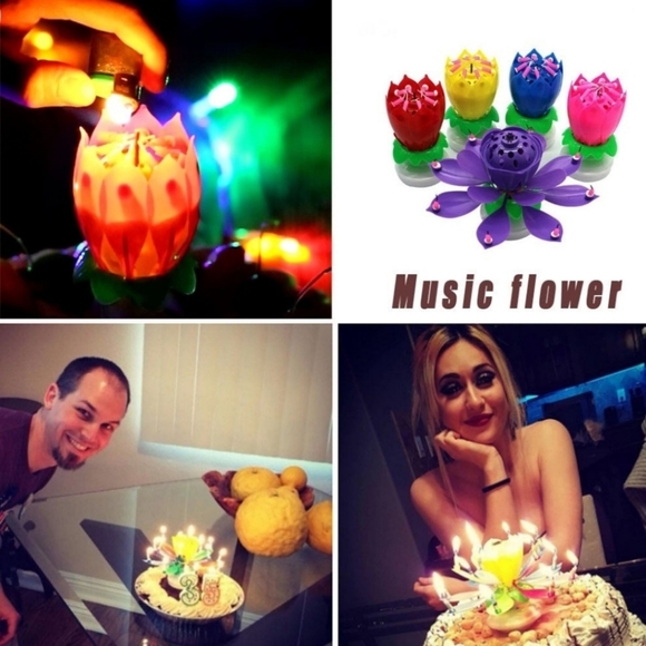 Birthday flower Candle - Picture 3 of 4